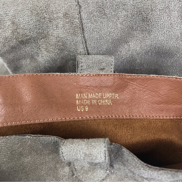 MI.IM Saint Slouch Knee Length Boots Suede Slip On Women’s Sz 9 Taupe - Picture 9 of 10